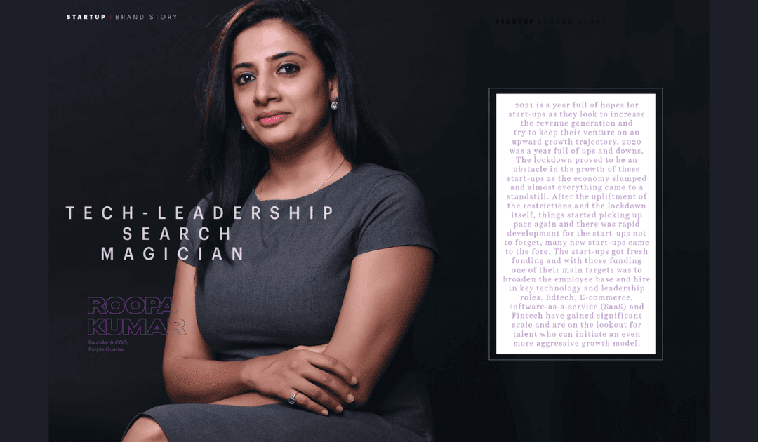 Tech Leadership Search Magician – Roopa Kumar